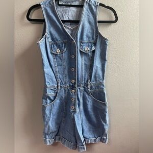 Xhilaration sleeveless denim romper. Size XS